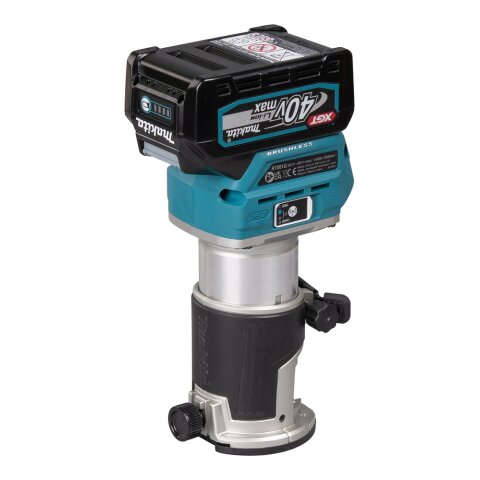 Makita RT001GM205 Akku-Multifunktionsfräse 40V max. / 4,0 Ah, 2 Akkus + Ladegerät im MAKPAC