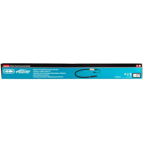 Makita VR001CZ Akku-Betonverdichter 36V PDC-Connector mit Verdichtervorsatz 43 mm/1,5 m (ohne Akku, ohne Ladegerät) EN