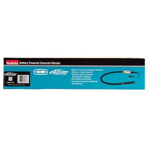 Makita VR001CZ Akku-Betonverdichter 36V PDC-Connector mit Verdichtervorsatz 43 mm/1,5 m (ohne Akku, ohne Ladegerät) EN