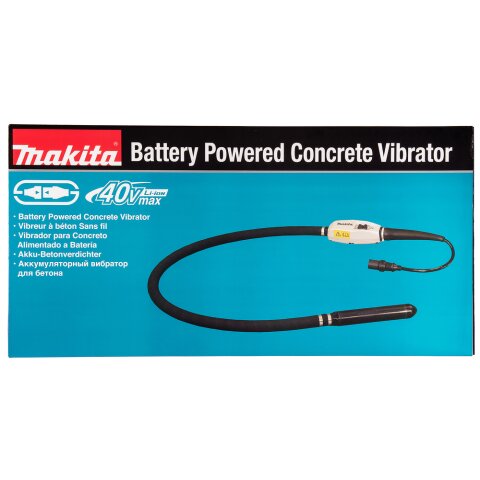 Makita VR001CZ Akku-Betonverdichter 36V PDC-Connector mit Verdichtervorsatz 43 mm/1,5 m (ohne Akku, ohne Ladegerät) EN