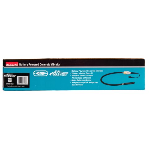 Makita VR004CZ Akku-Betonverdichter 36V PDC-Connector mit Verdichtervorsatz 52 mm/3,0 m (ohne Akku, ohne Ladegerät) EN