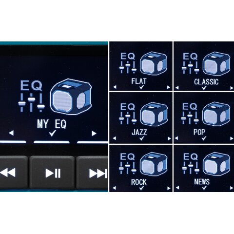 Makita MR014GZ Bluetooth-Lautsprecher 40V max. - 18V / 230V (ohne Akku, ohne Ladegerät)