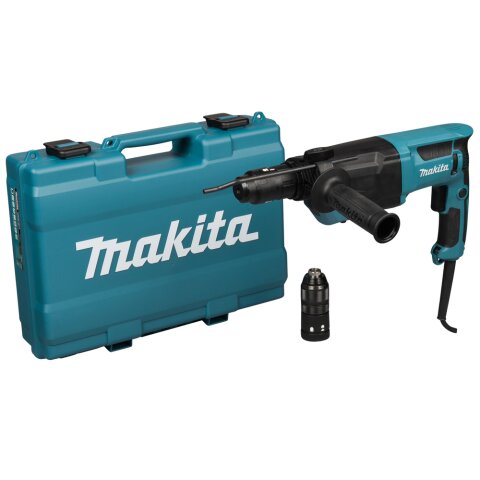 Makita HR2670FT Kombihammer für SDS-Plus 26 mm mit Wechselfutter