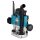 Makita RP1111CJFA Oberfräse 1.100 W inkl. D-53556 12-teiligem Fräser-Set im MAKPAC