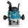 Makita RP1111CJFA Oberfräse 1.100 W inkl. D-53556 12-teiligem Fräser-Set im MAKPAC