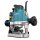 Makita RP1111CJFA Oberfräse 1.100 W inkl. D-53556 12-teiligem Fräser-Set im MAKPAC