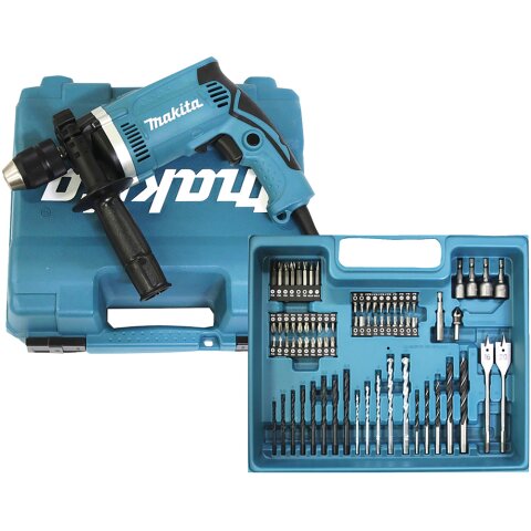Makita HP1631KX3 Schlagbohrmaschine im Koffer, 710 W +...