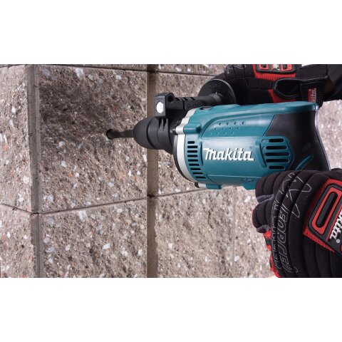 Makita HP1631KX3 Schlagbohrmaschine im Koffer, 710 W + 74tlg. Zubehör