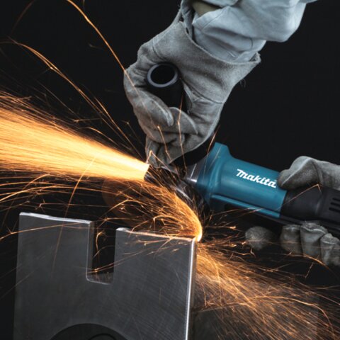 Makita 9558PBGY Winkelschleifer 125 mm, 840 W mit Paddelschalter