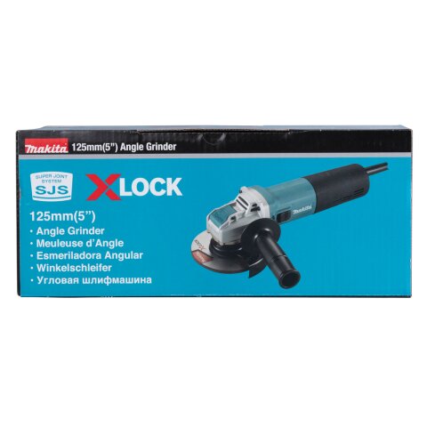 Makita GA5080RX02 Winkelschleifer X-LOCK 125 mm, 1.400 W inkl. 199710-5 Schutzhaubenabdeckung EN