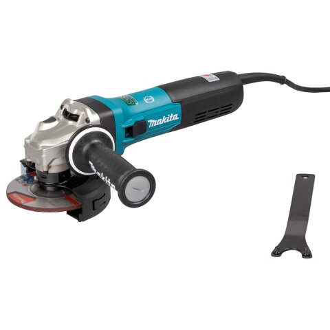Makita GA5091X01 Winkelschleifer 125 mm, 1900 W, mit Bremse, Schiebeschalter und Elektronik EN