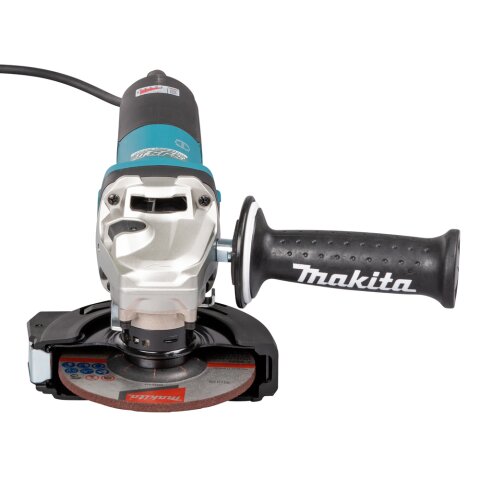 Makita GA5091X01 Winkelschleifer 125 mm, 1900 W, mit Bremse, Schiebeschalter und Elektronik EN