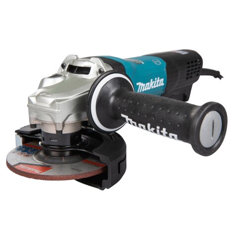Makita GA5093X01 Winkelschleifer 125 mm, 1900 W, mit Bremse, Paddelschalter und Elektronik