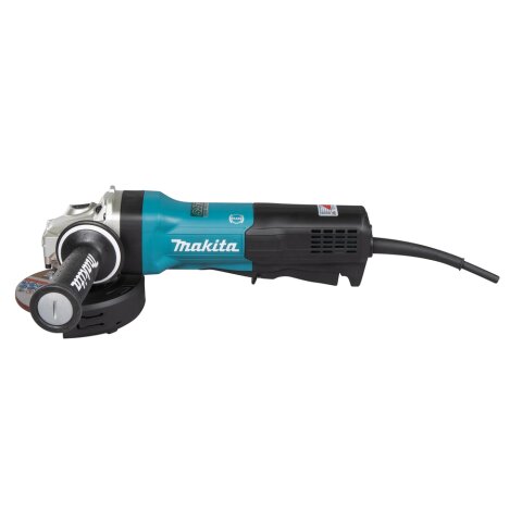 Makita GA5093X01 Winkelschleifer 125 mm, 1900 W, mit Bremse, Paddelschalter und Elektronik
