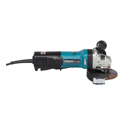 Makita GA5093X01 Winkelschleifer 125 mm, 1900 W, mit Bremse, Paddelschalter und Elektronik