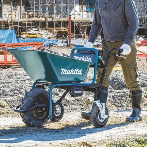 Makita DCU180Z Akku-Schubkarre 18V (ohne Akku, ohne Ladegerät und nur in Verbindung mit Sonderzubehör nutzbar) EN