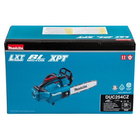 Makita DUC254CZ Akku-Top Handle Kettensäge 18V, 1/4" Carving (ohne Akku, ohne Ladegerät)
