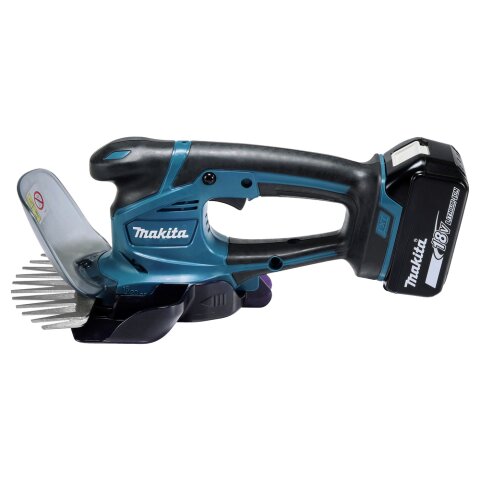 Makita DUM604RFX1 Akku-Grasschere 18V / 3,0 Ah, 1 Akku + Ladegerät inkl. Griffverlängerung mit Rolle EN
