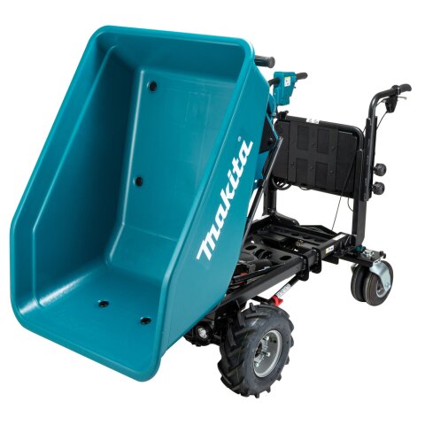 Makita DCU602Z Akku-Schubkarre 2x18V mit elektrischer Kippfunktion (ohne Akku, ohne Ladegerät) EN