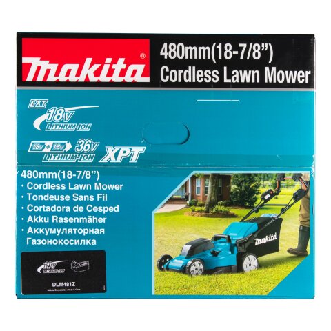 Makita DLM481Z Akku-Rasenmäher 2x18V (ohne Akku, ohne Ladegerät)