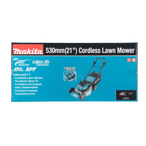 Makita DLM534Z Akku-Rasenmäher 2x18V (ohne Akku, ohne Ladegerät)