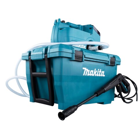 Makita DHW080ZK Akku-Hochdruckreiniger 2x18V (ohne Akku, ohne Ladegerät) inkl. Wasser- und Transportbox