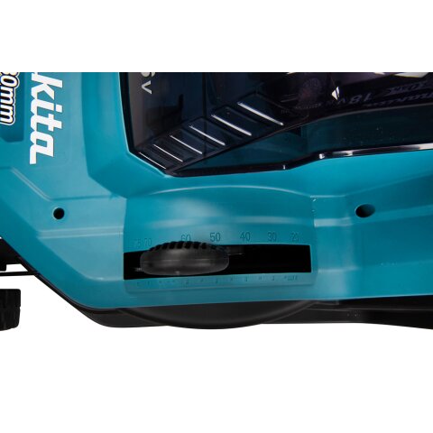 Makita DLM382PM2 Akku-Rasenmäher 2x18V / 4,0 Ah, 2 Akkus + Doppelladegerät