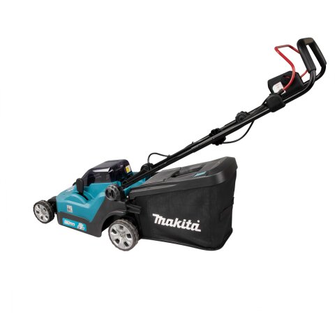 Makita DLM382PM2 Akku-Rasenmäher 2x18V / 4,0 Ah, 2 Akkus + Doppelladegerät