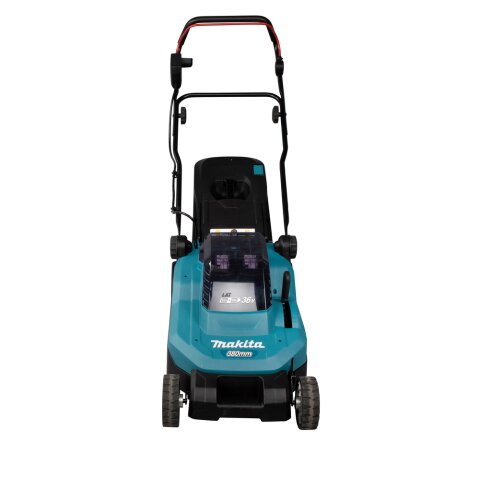 Makita DLM382PM2 Akku-Rasenmäher 2x18V / 4,0 Ah, 2 Akkus + Doppelladegerät