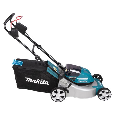 Makita DLM463PG4 Akku-Rasenmäher 2x18V / 6,0 Ah, 4 Akkus + Ladegerät EN