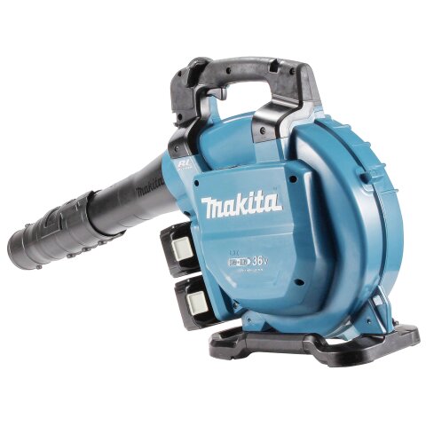 Makita DUB363PT2V Akku-Laubbläser/Sauger 2x18V / 5,0 Ah, 2 Akkus + Doppelladegerät inkl. Absaug-Set
