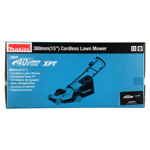 Makita LM003GZ Akku-Rasenmäher 38 cm 40V max. (ohne Akku, ohne Ladegerät)