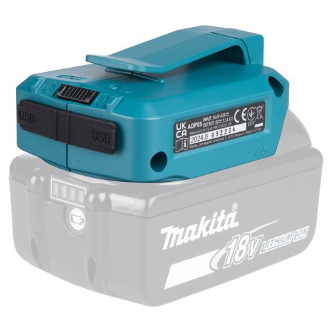Makita DECADP05 Akku-USB Adapter 14,4V 18V