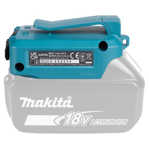 Makita DECADP05 Akku-USB Adapter 14,4V 18V