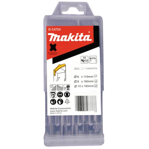 Makita B-54704 SDS PLUS Bohrer-Set EN