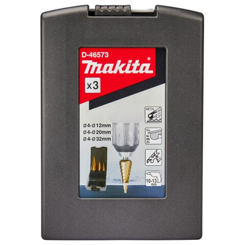 Makita D-46573 Stufenbohrer-Set HSS EN