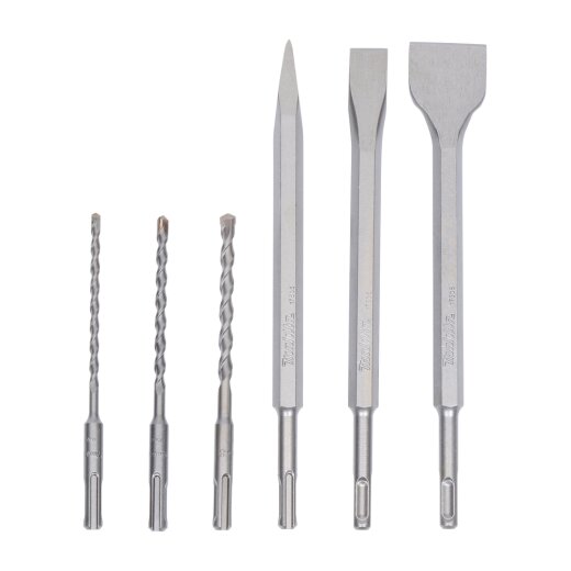 Makita D-58920 SDS+ Bohrer/Meissel-Set 6tlg EN