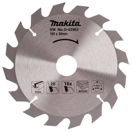 Makita D-03903 Sägeblatt 185x30/16Z