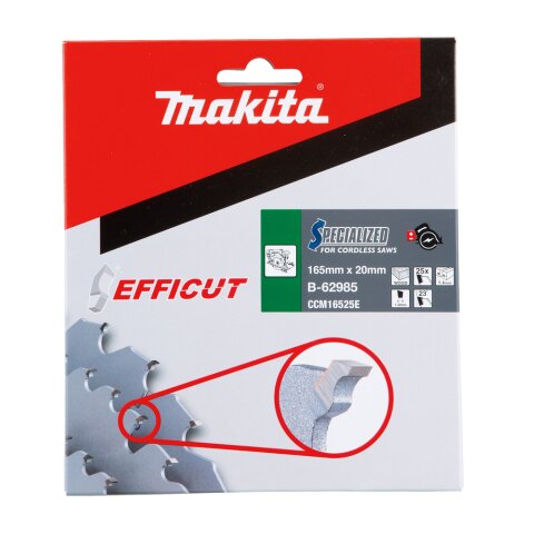Makita B-62985 EFFICUT Sägeb.165x20x25Z