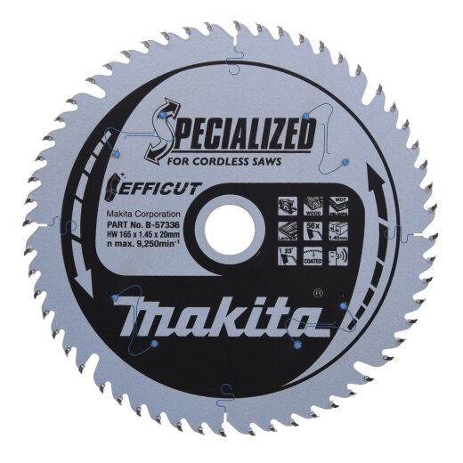 Makita B-57336 EFFICUT Sägeb.165x20x56Z EN