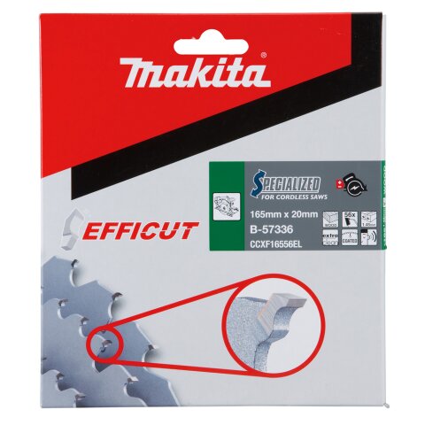 Makita B-57336 EFFICUT Sägeb.165x20x56Z EN