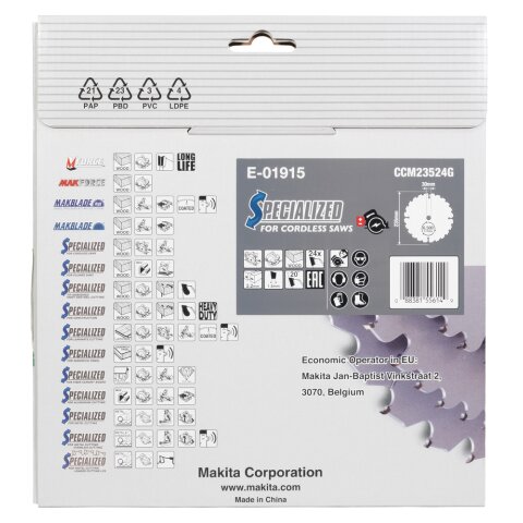 Makita E-01915 EFFICUT Sägeb.235x30x24Z EN
