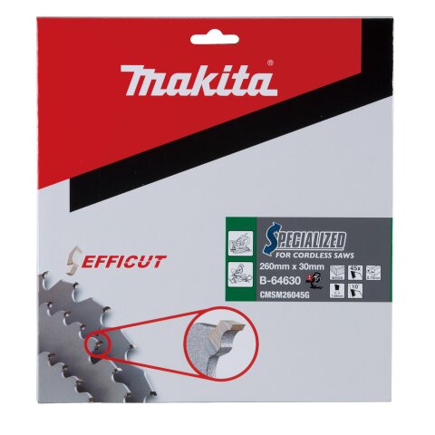 Makita B-64630 EFFICUT Sägeb.260x30x45Z EN
