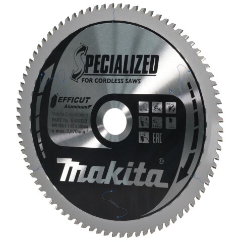 Makita E-06323 EFFICUT Sägeb.260x30x81Z EN