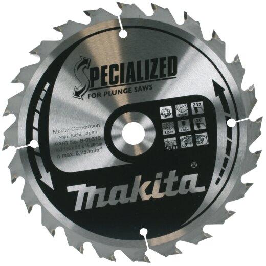 Makita B-09313 HM-Sägeb. 185x15,88x24Z