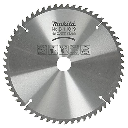 Makita B-11019 HM-Sägeb. 260x30x60Z EN