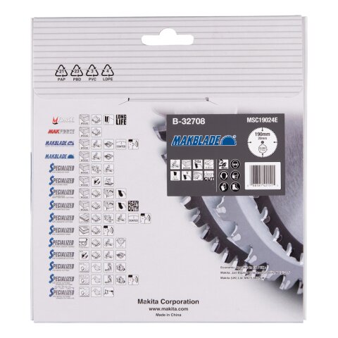 Makita B-32708 MAKBLADE Sägeb. 190x20x24Z EN