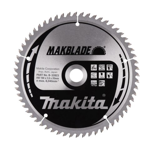 Makita B-32823 MAKBLADE S&auml;geb. 190x20x60Z EN