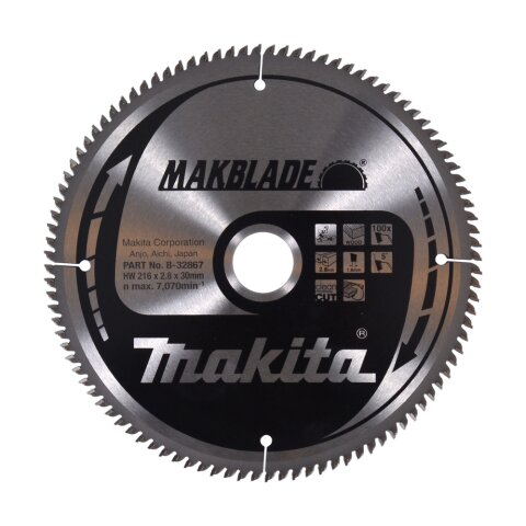 Makita B-32867 MAKBLADE Sägeb. 216x30x100Z EN