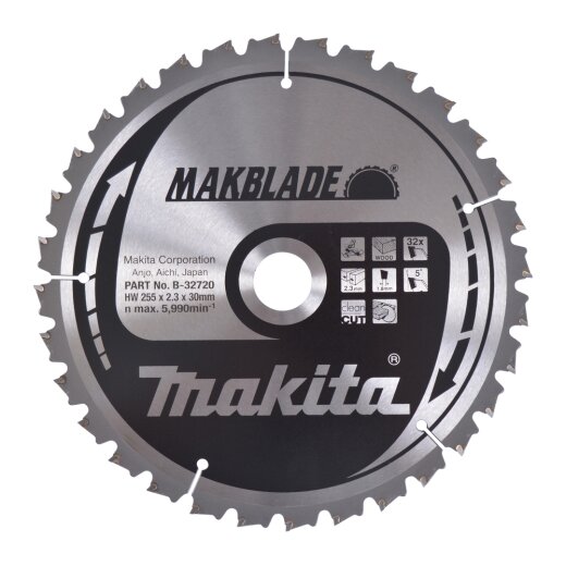 Makita B-32720 MAKBLADE Sägeb. 255x30x32Z EN